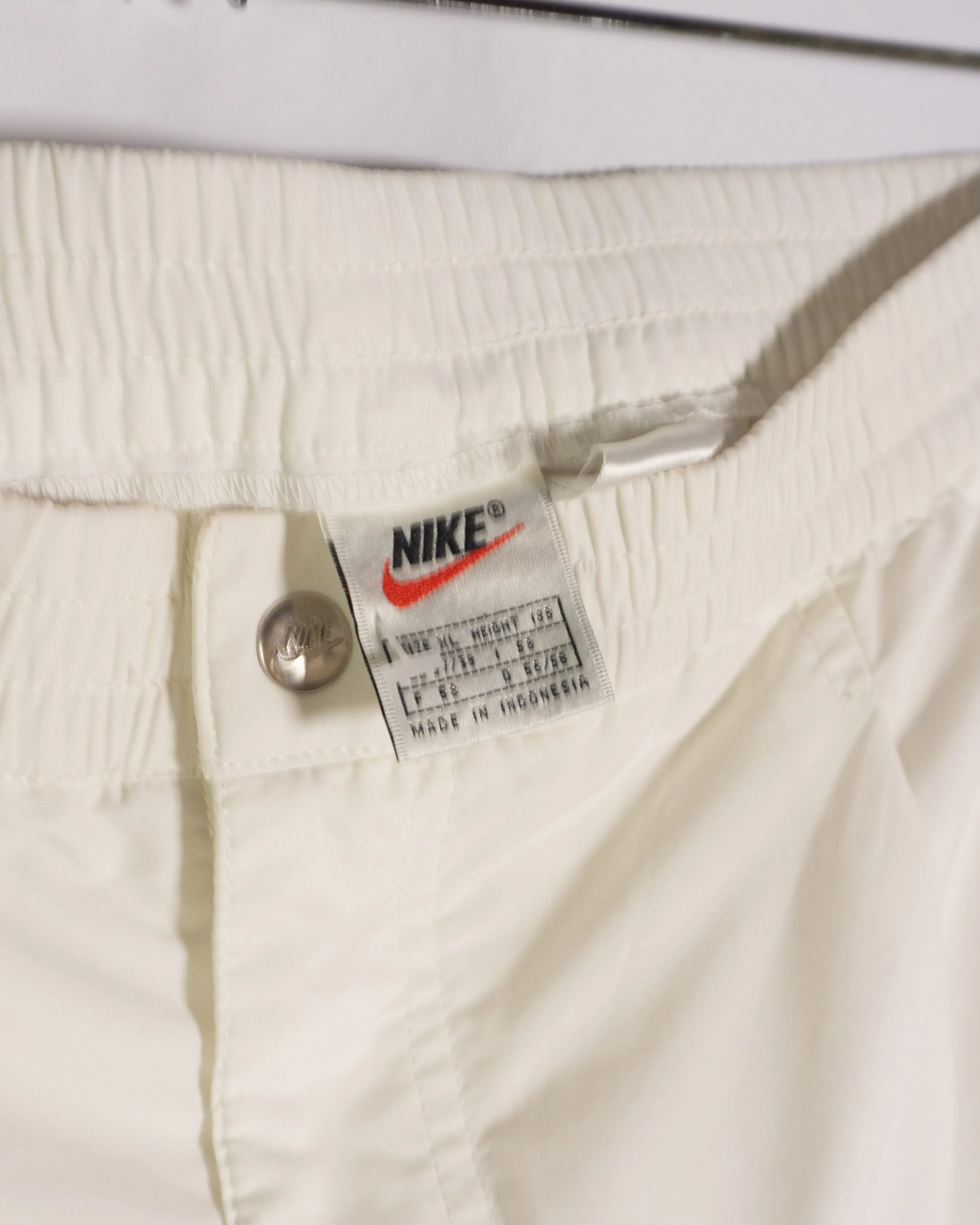 Pantalón Corto Nike Tenis Vintage 90s Blanco — Talla XL