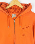 Sudadera Nike Zip Capucha Vintage 00s Naranja Mujer — M