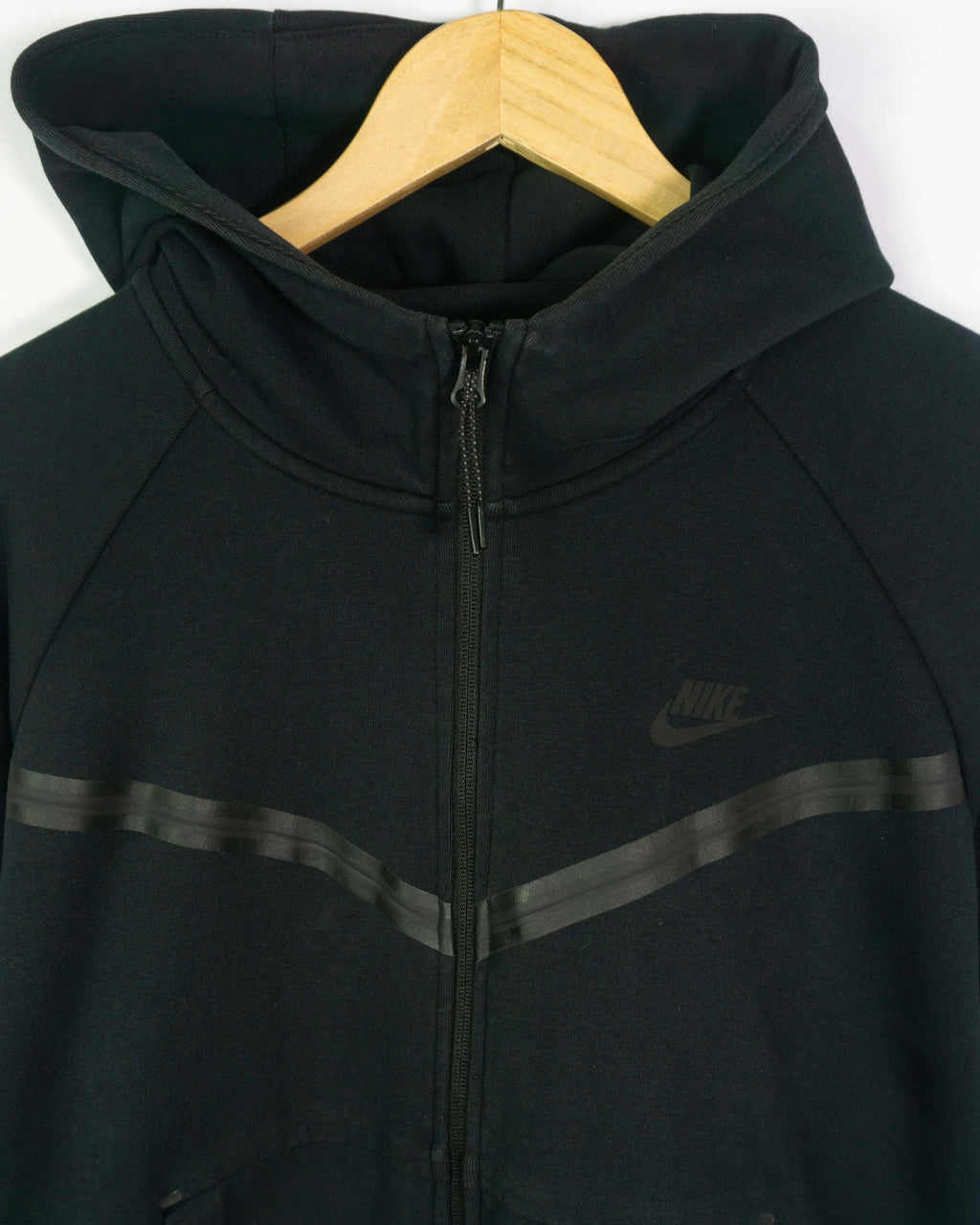 Sudadera Nike Tech Zip Negro Mujer — Talla XL