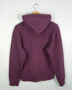 Sudadera Carhartt Logo Capucha Ciruela — Talla S