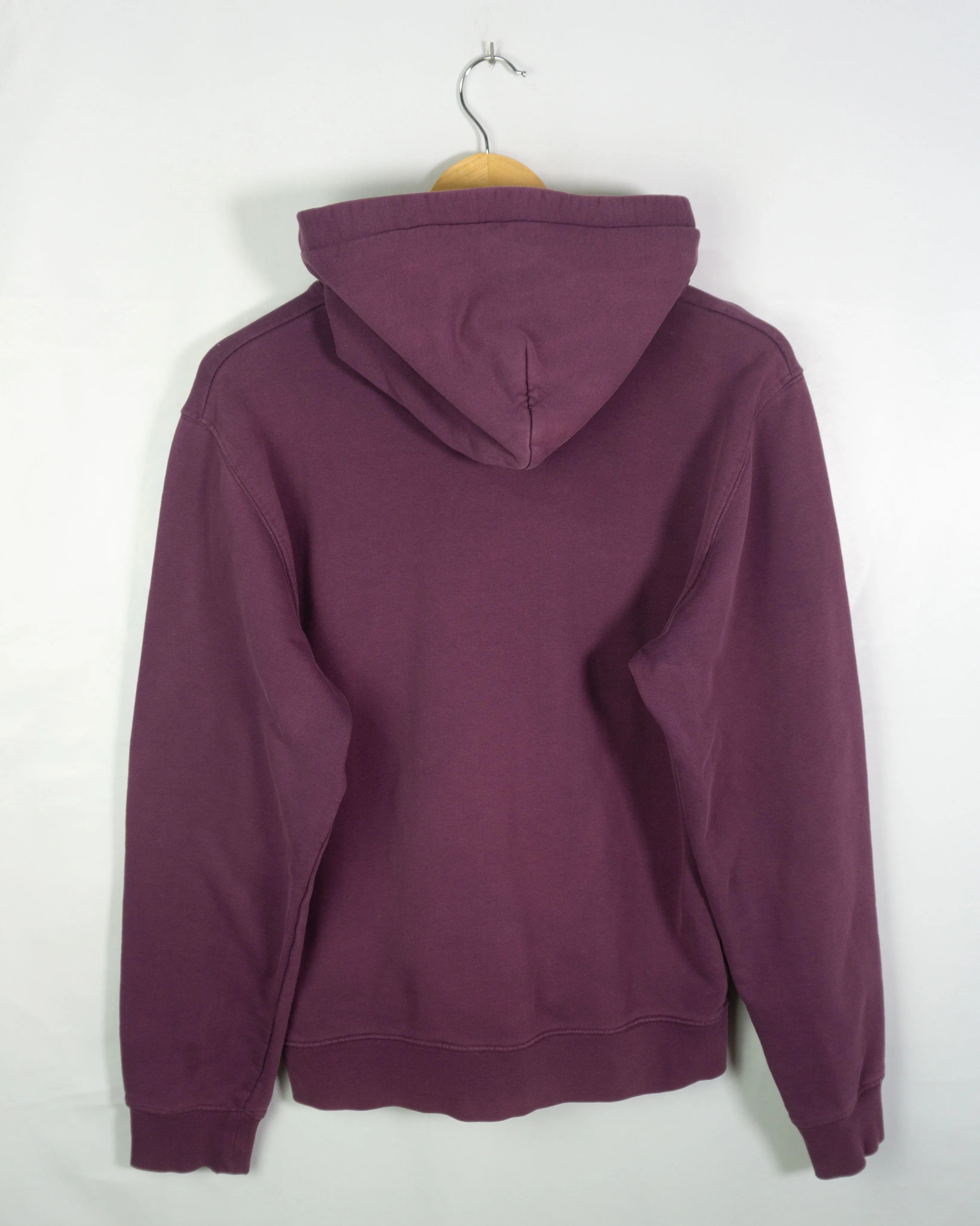 Sudadera Carhartt Logo Capucha Ciruela — Talla S