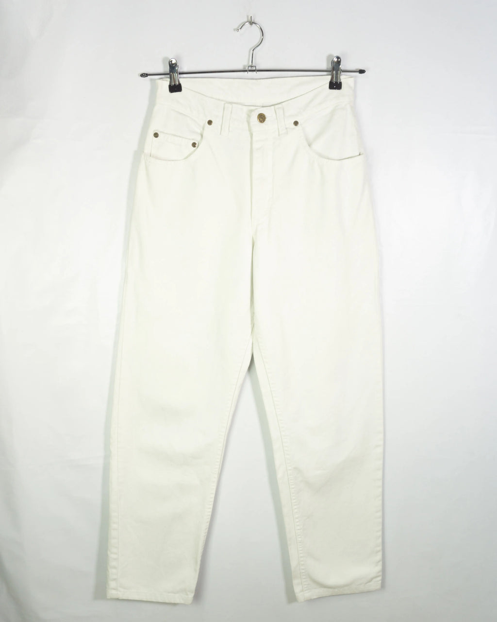 Jeans Lee denim Blanco Vintage 90s Mom Fit Mujer — W31