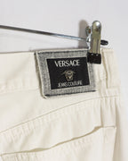 Pantalón Versace Jeans Couture Vintage 90s Blanco — T38