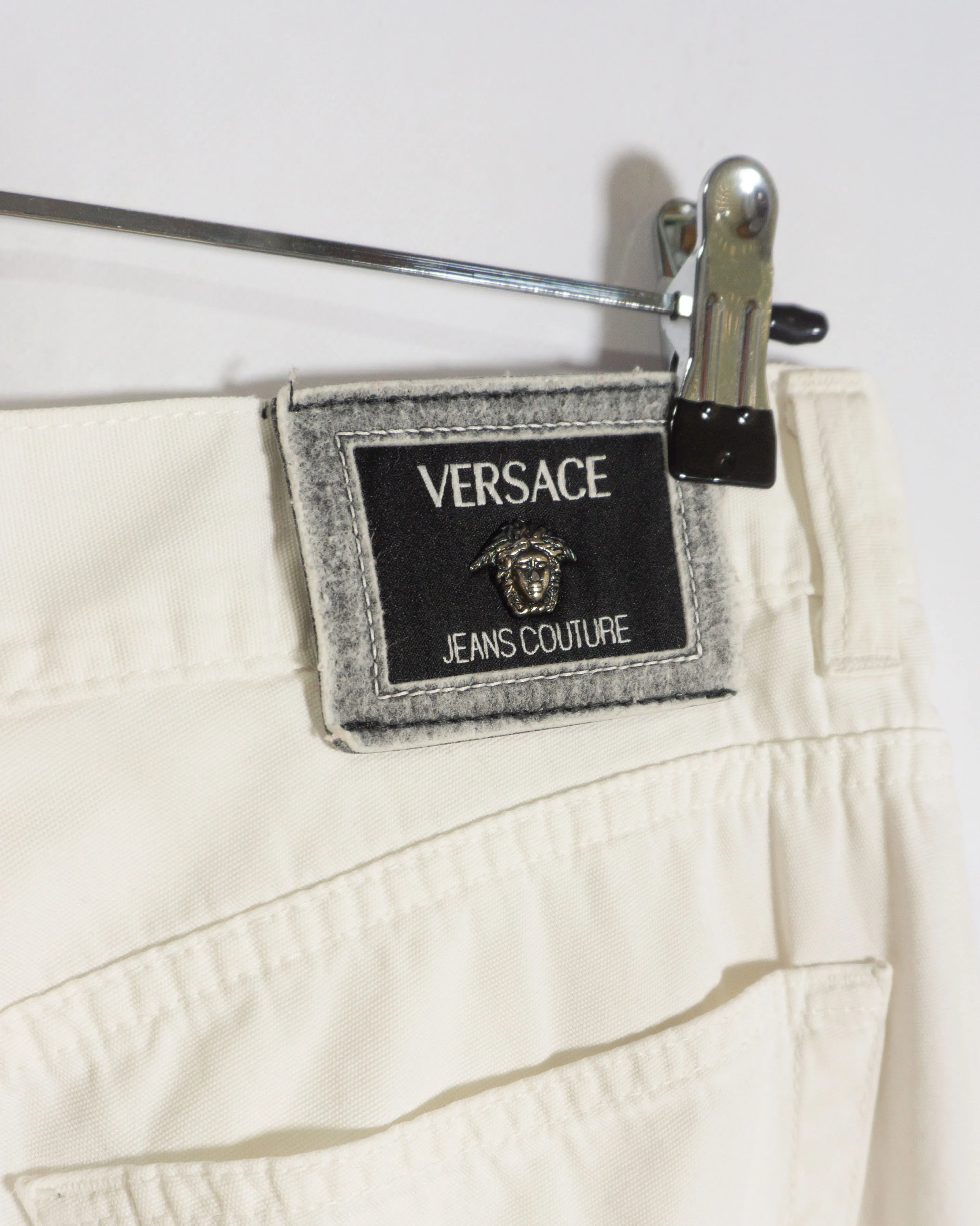 Pantalón Versace Jeans Couture Vintage 90s Blanco — T38