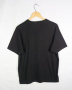 Camiseta Hanes Cuello V Rosa de los Vientos Negra 00s — Talla XL