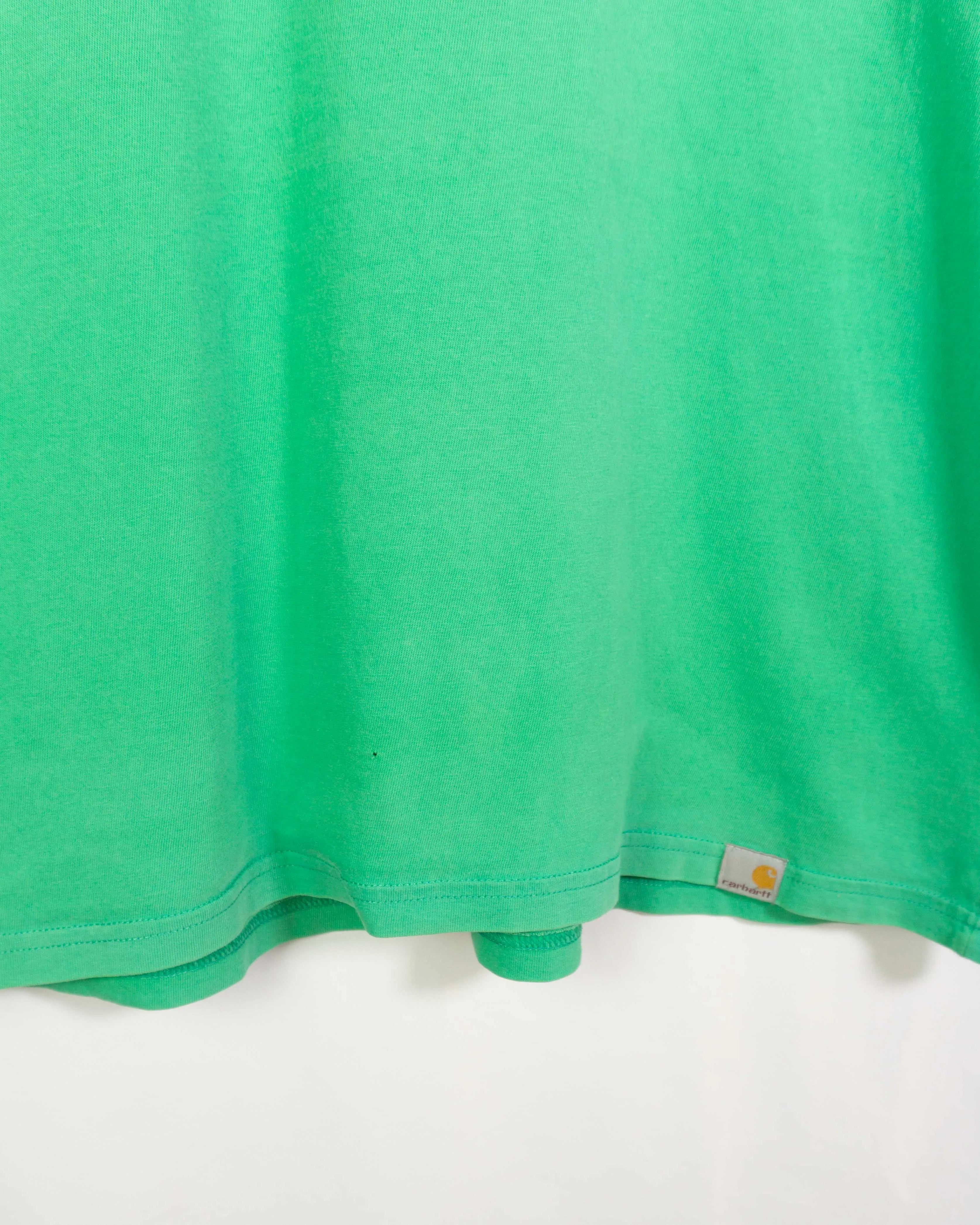 Camiseta Carhartt WIP Graphic Logo Verde Psychedelic — Talla M