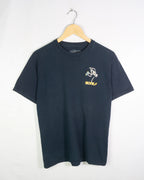 Camiseta Bones Skate Esqueleto Azul Marino Vintage 00s — Talla M