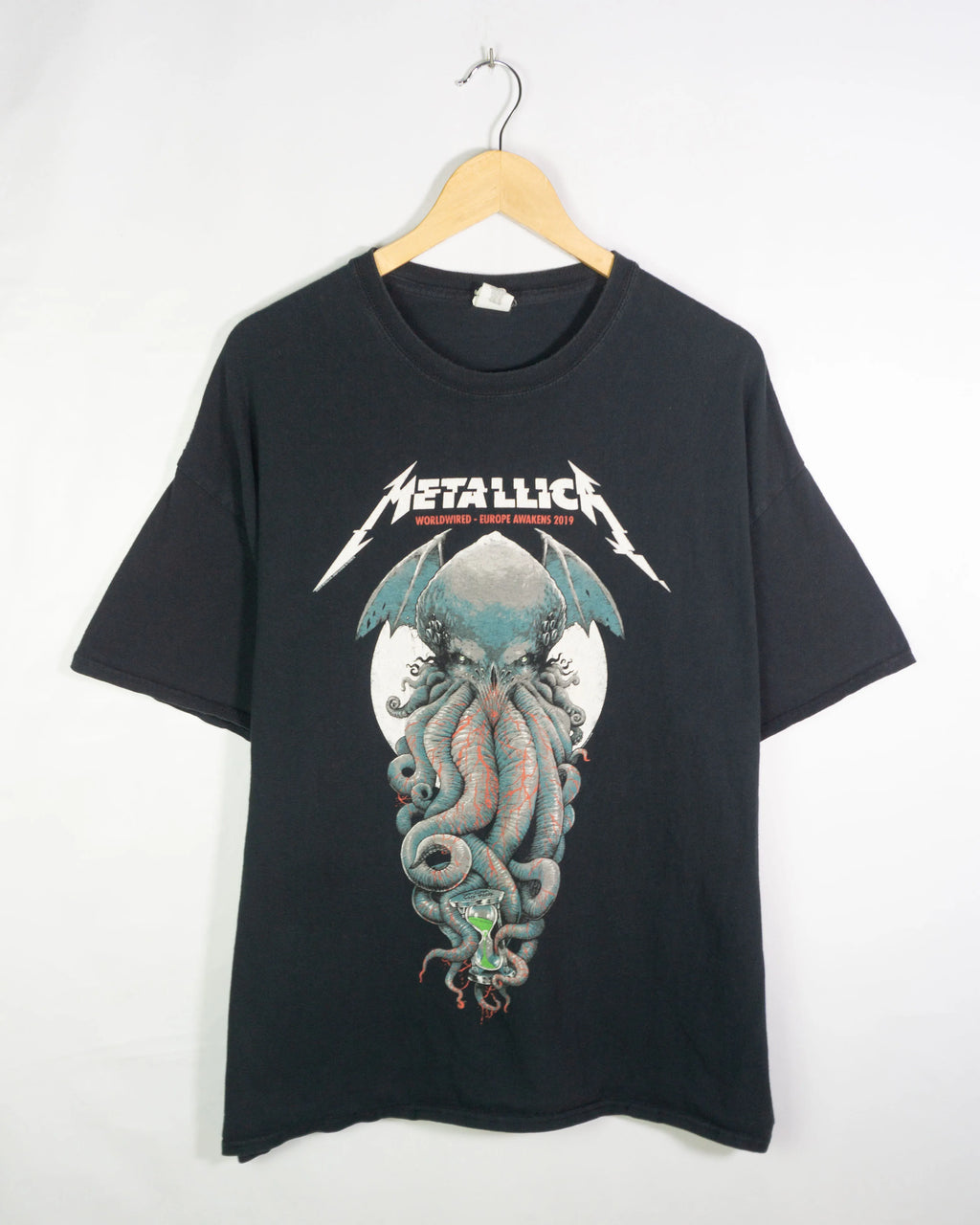 Camiseta Metallica WorldWired Tour 2019 Negra Cthulhu — Talla XXL