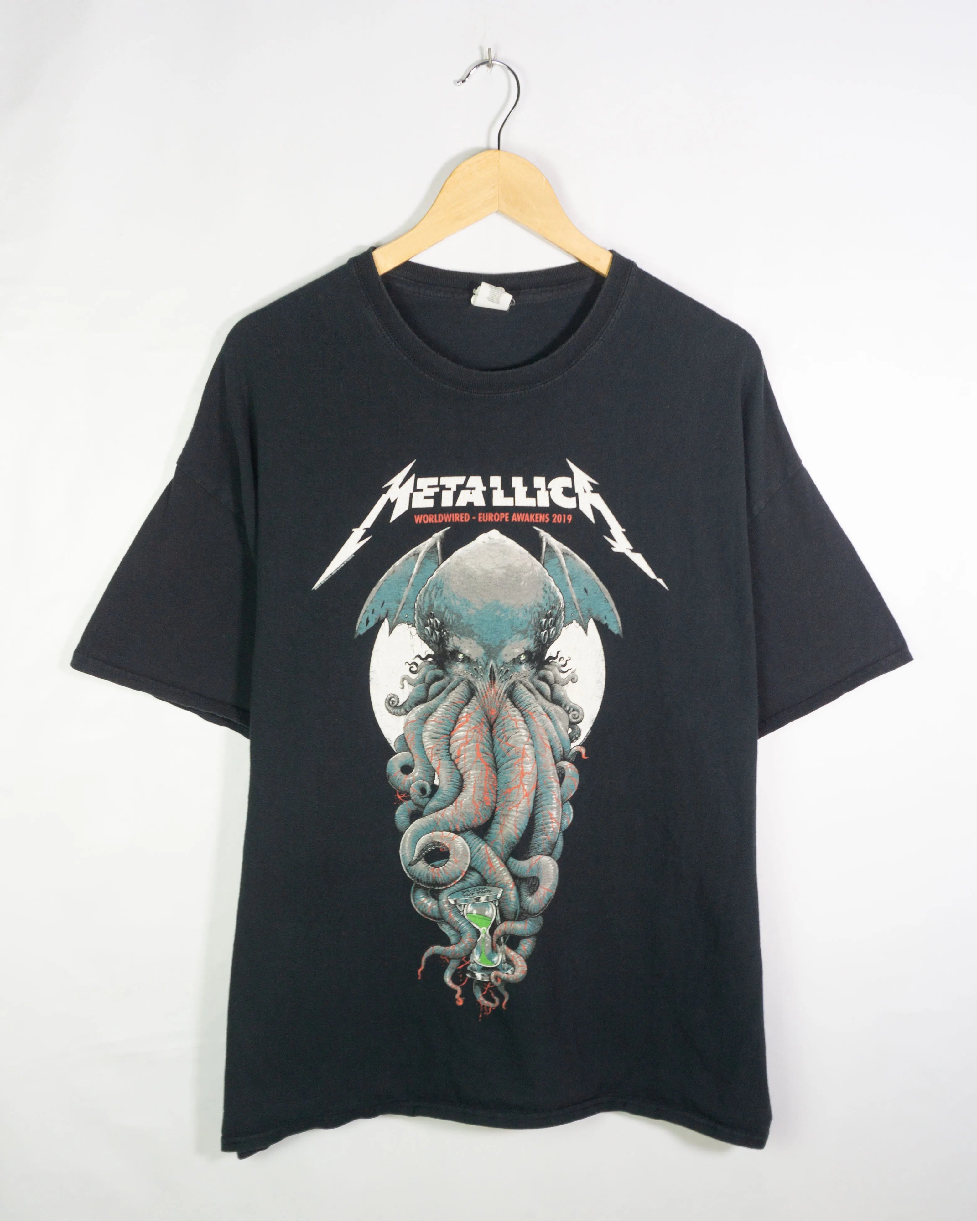 Camiseta Metallica WorldWired Tour 2019 Negra Cthulhu — Talla XXL