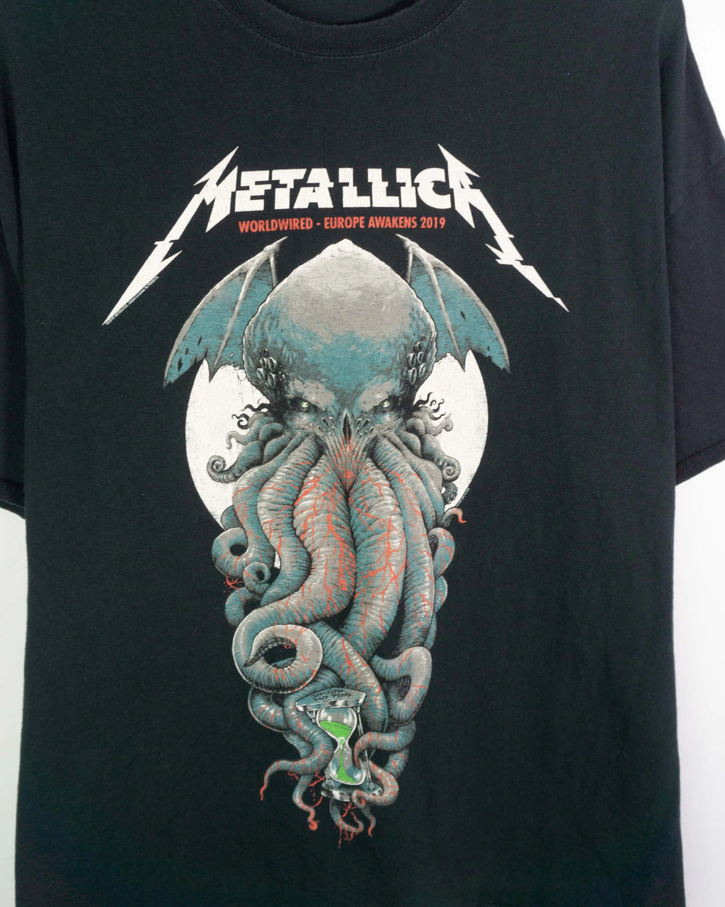 Camiseta Metallica WorldWired Tour 2019 Negra Cthulhu — Talla XXL