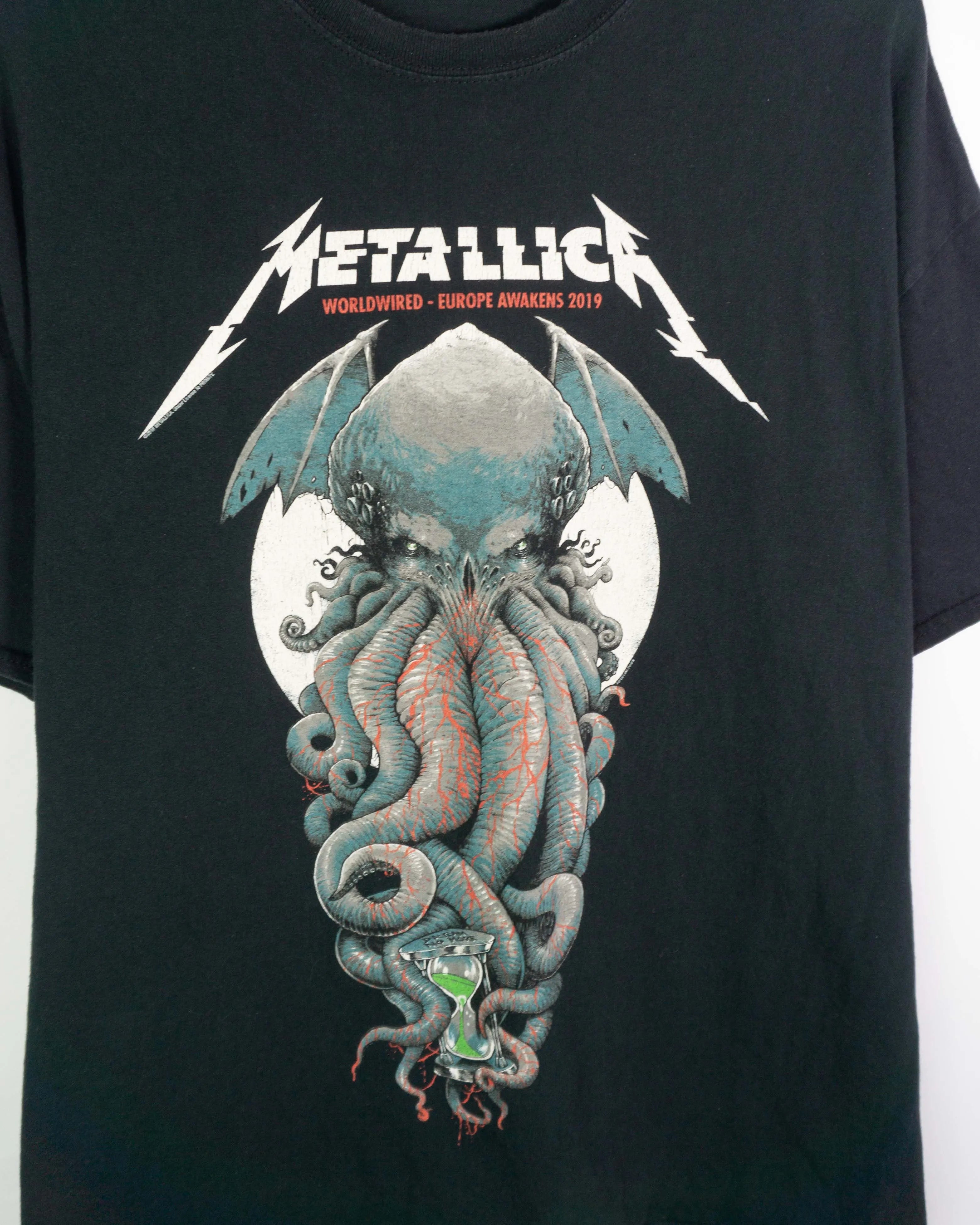 Camiseta Metallica WorldWired Tour 2019 Negra Cthulhu — Talla XXL