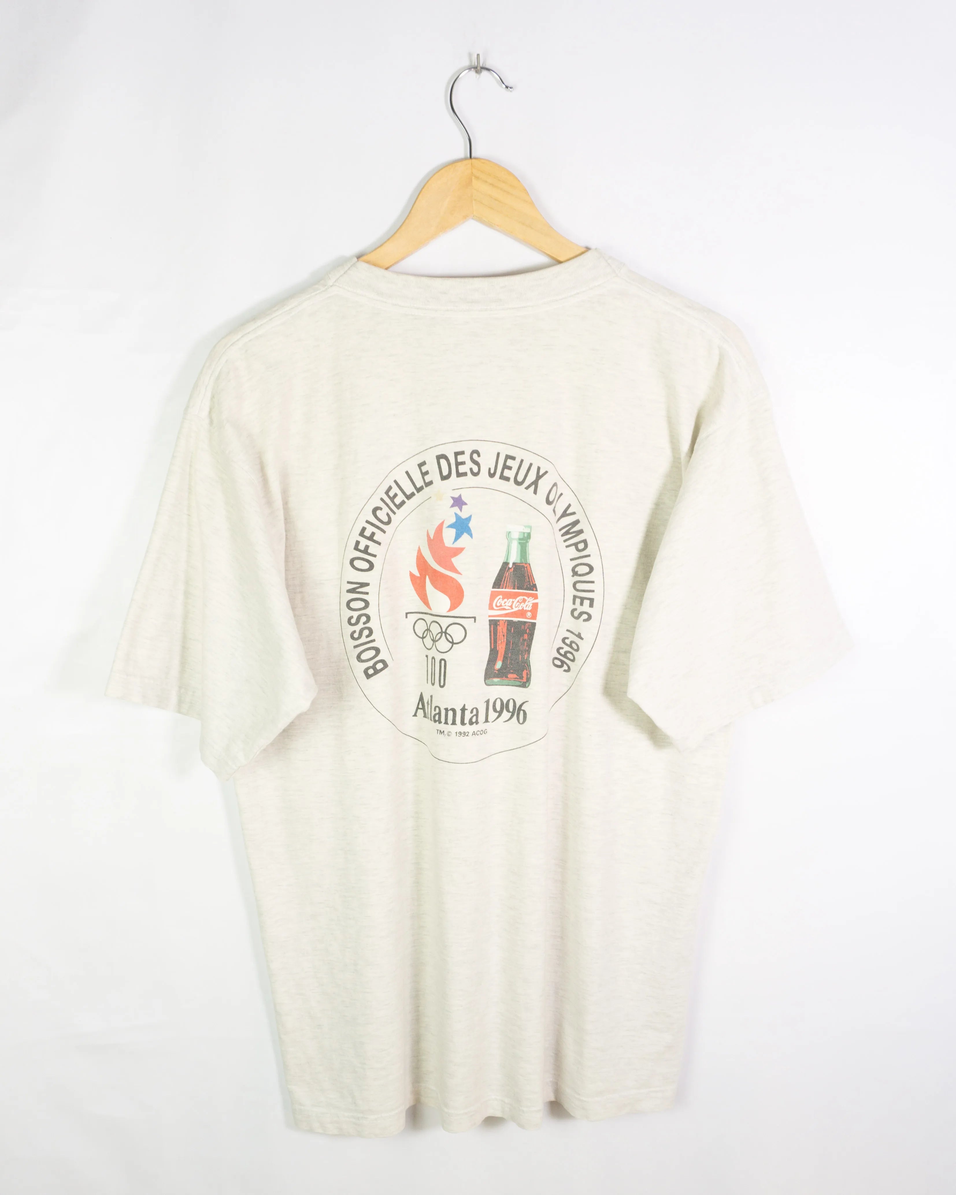 Camiseta Vintage Coca-Cola Olimpiadas Atlanta 1996 — Talla L