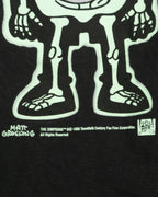 Camiseta Vintage The Simpsons Bart Skeleton Negra 1998 — Talla XL