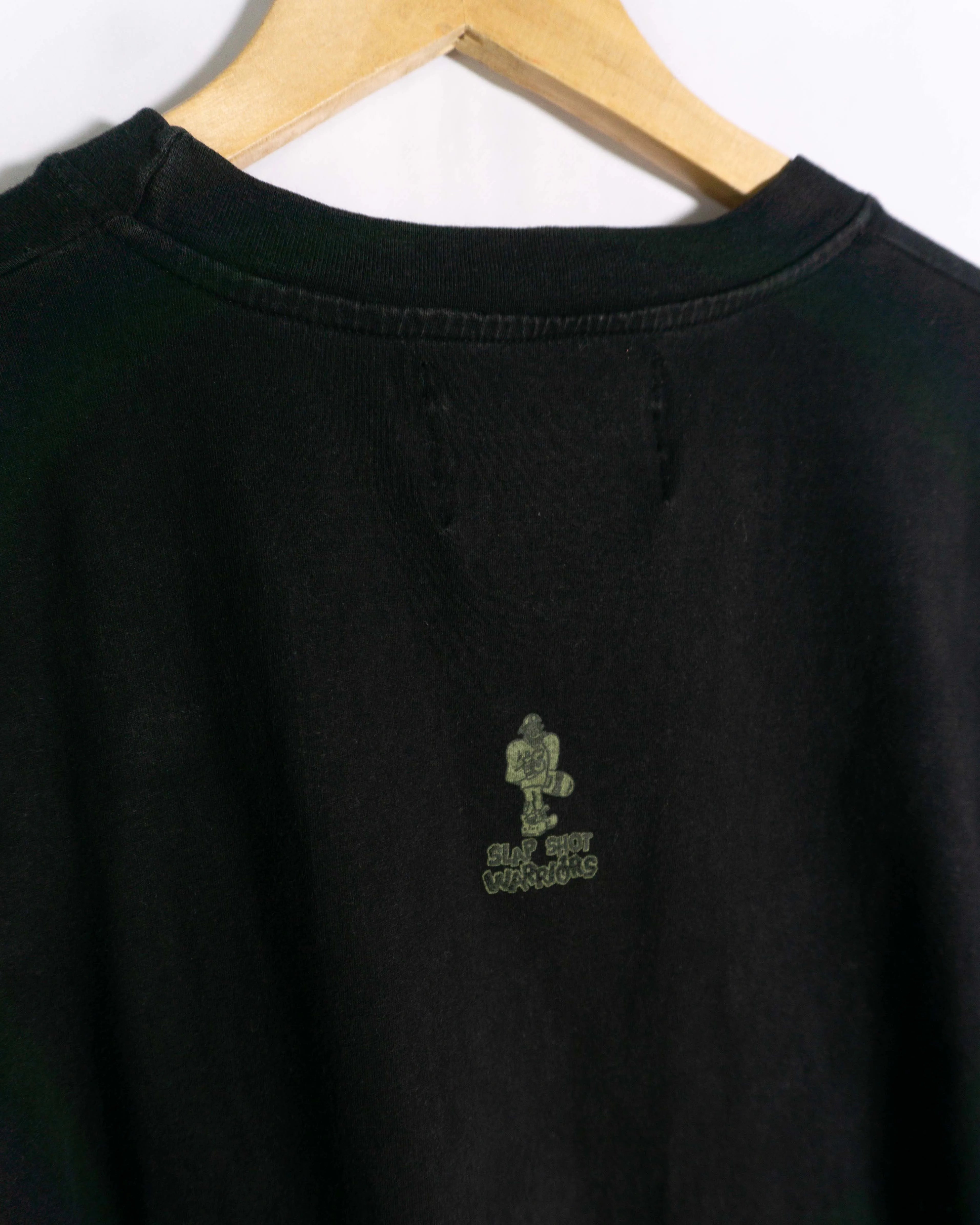 Camiseta Slap Warriors Shop Graphic Negra Vintage 00s — Talla XL