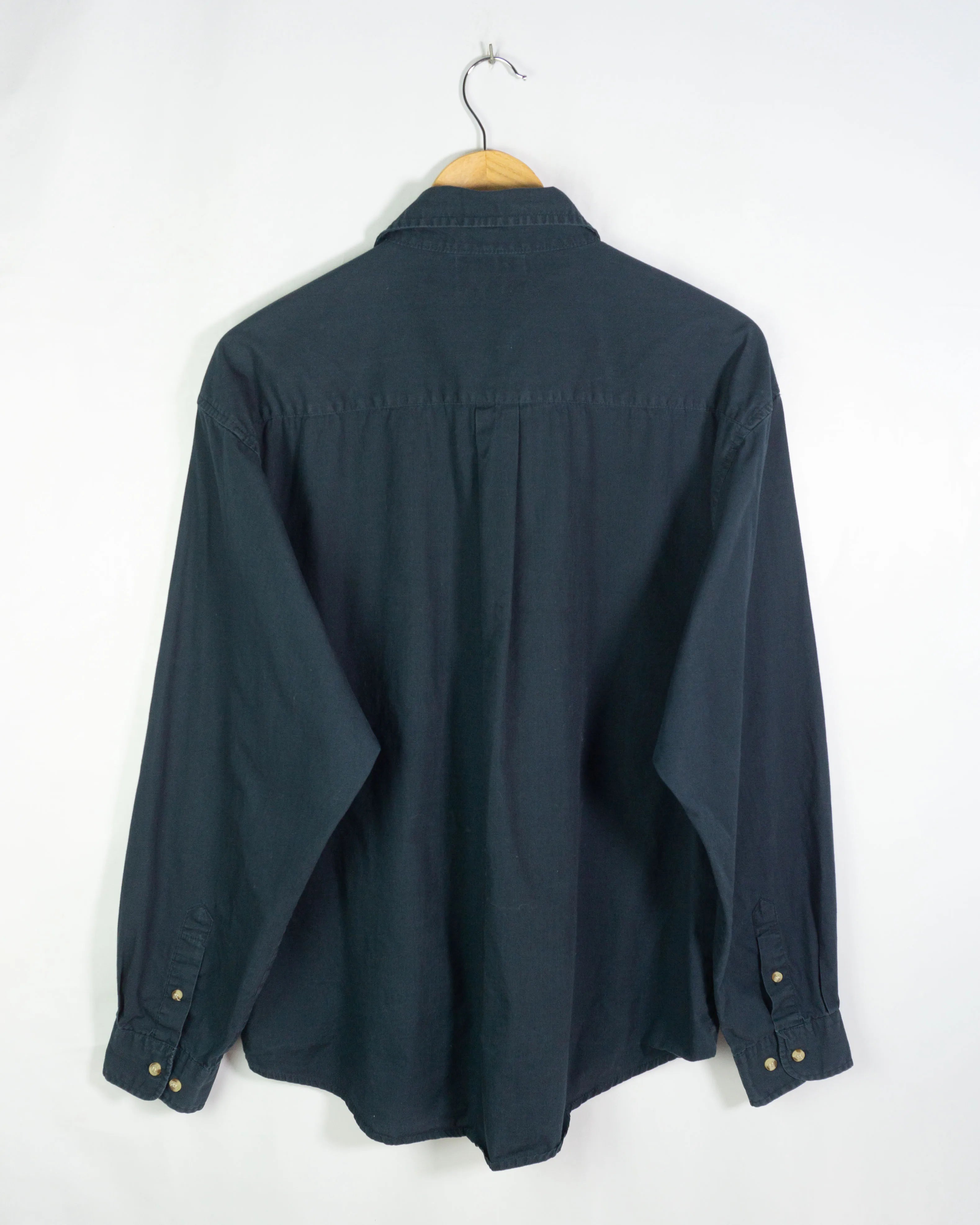Camisa Lotto Azul Marino Workwear Vintage 00s — Talla XXL