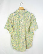 Camisa Vintage 90s Geometrica Amarilla Memphis — Talla L
