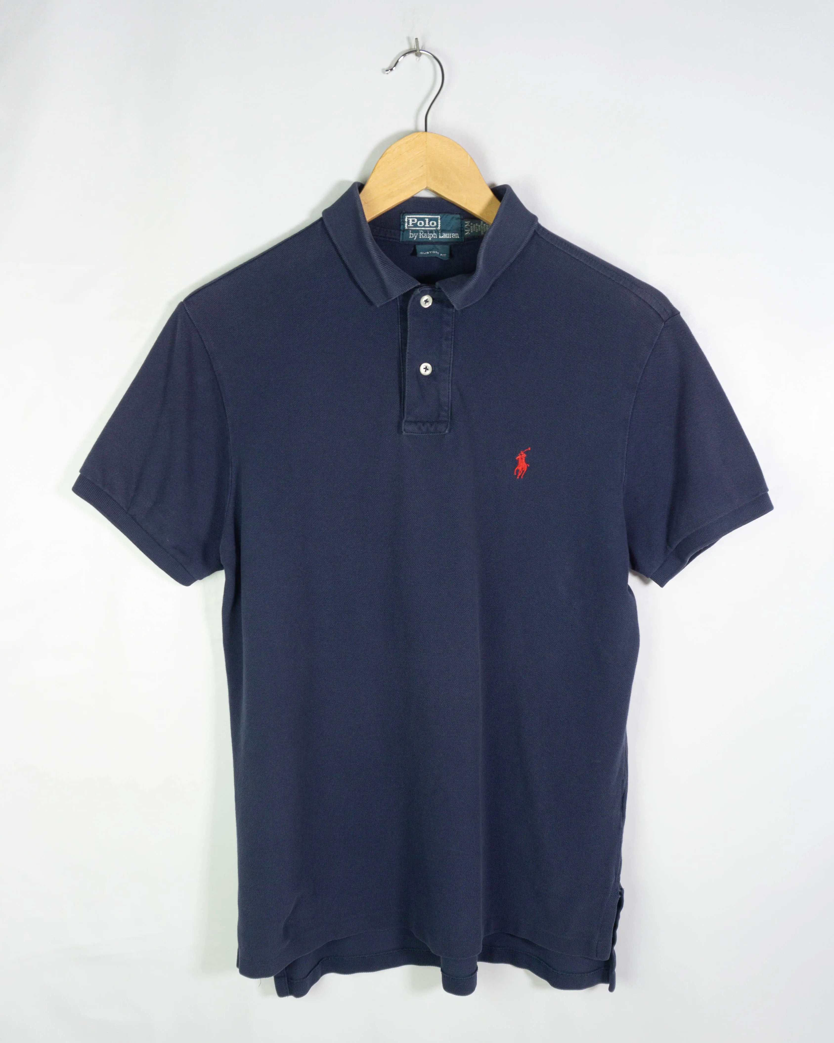Polo Ralph Lauren Azul Marino Pony Rojo — Talla S