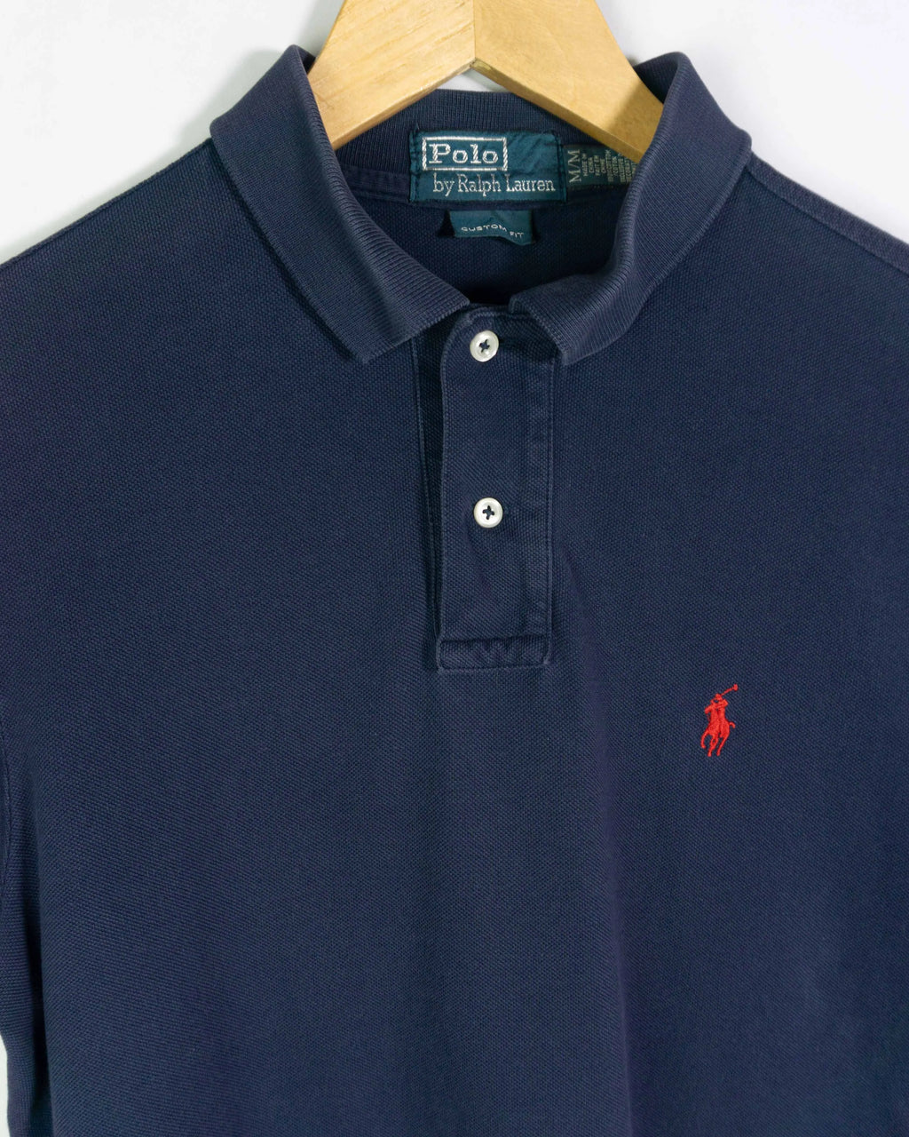 Polo Ralph Lauren Azul Marino Pony Rojo — Talla S