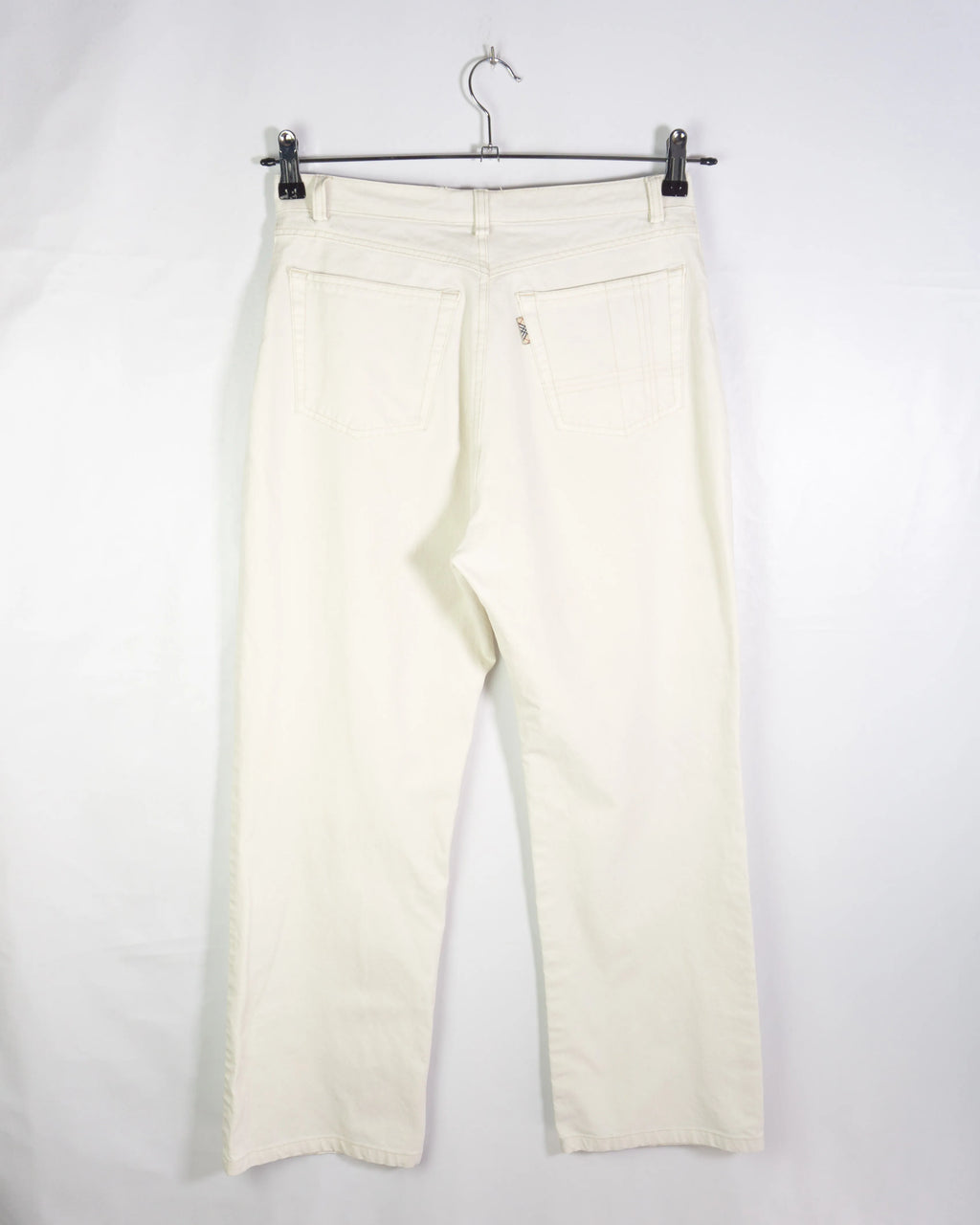 Pantalon Burberry Blanco Nova Check 00s Mujer — Talla M