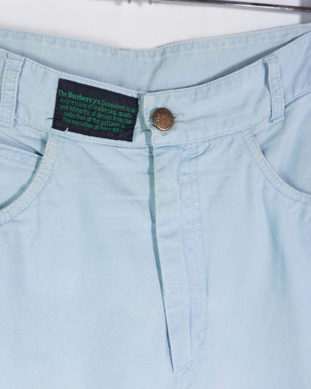 Pantalon Burberrys Vintage 80s Azul Mujer — Talla S