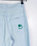 Pantalon Burberrys Vintage 80s Azul Mujer — Talla S