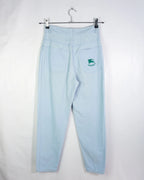 Pantalon Burberrys Vintage 80s Azul Mujer — Talla S