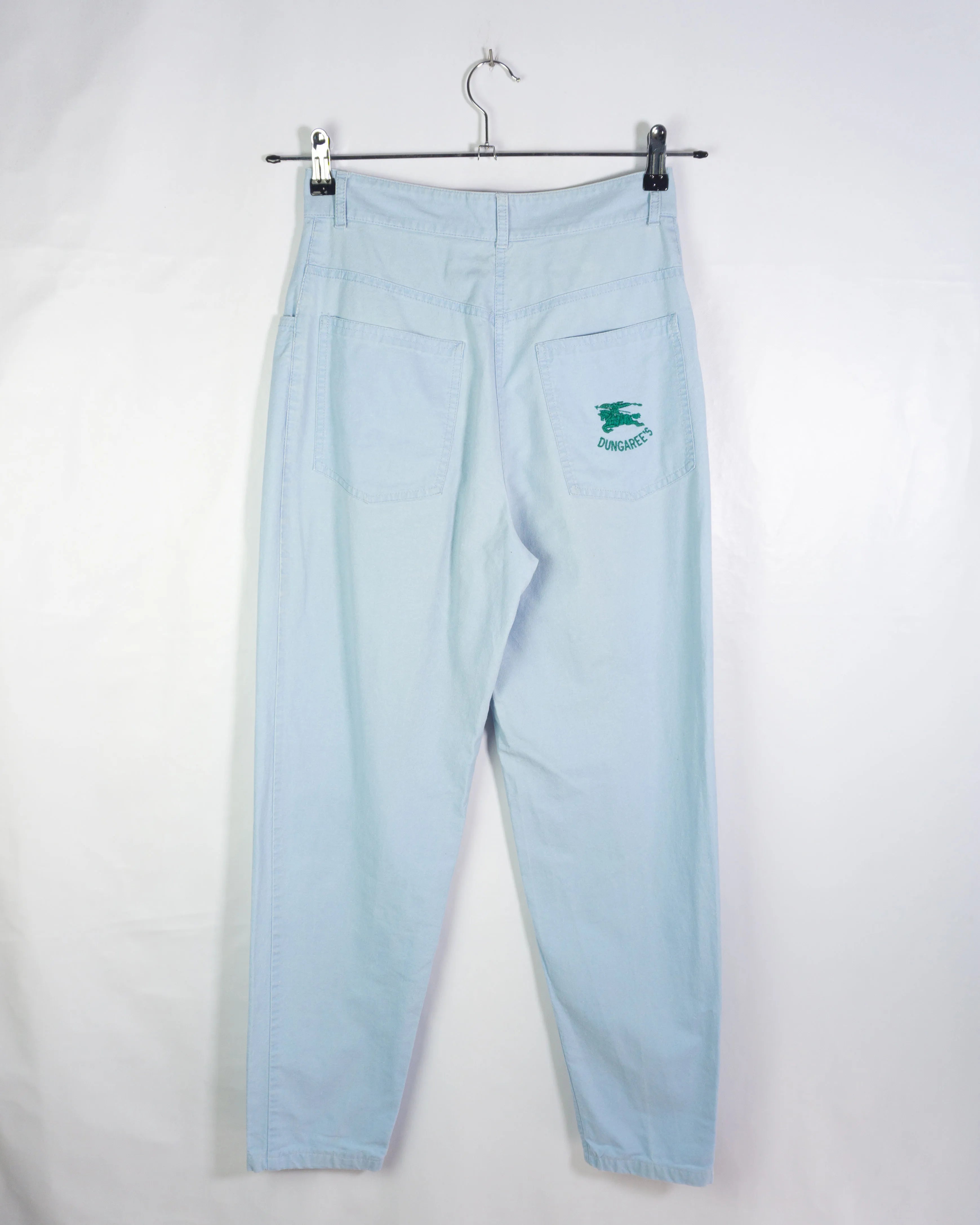 Pantalon Burberrys Vintage 80s Azul Mujer — Talla S