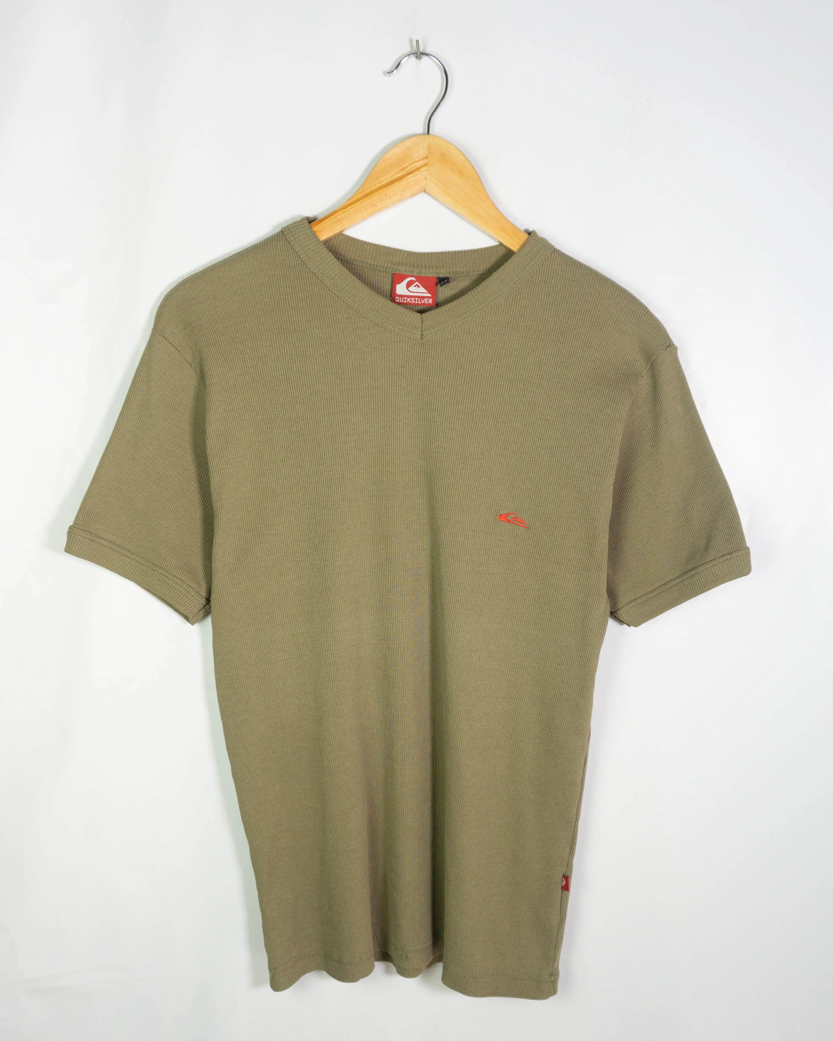 Camiseta Quiksilver Verde Vintage 00s — Talla M