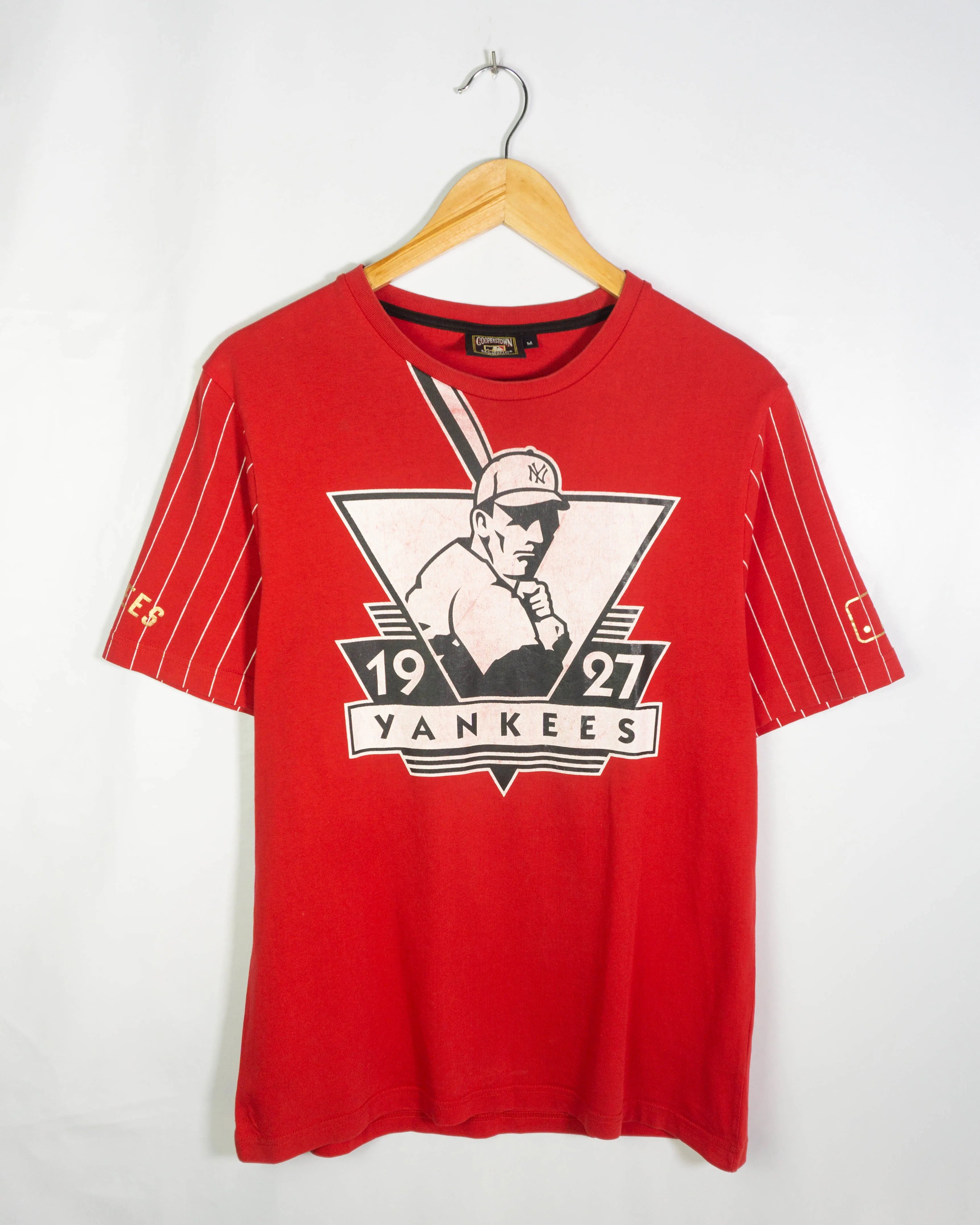 Camiseta Yankees Cooperstown Roja Vintage 90s — Talla M