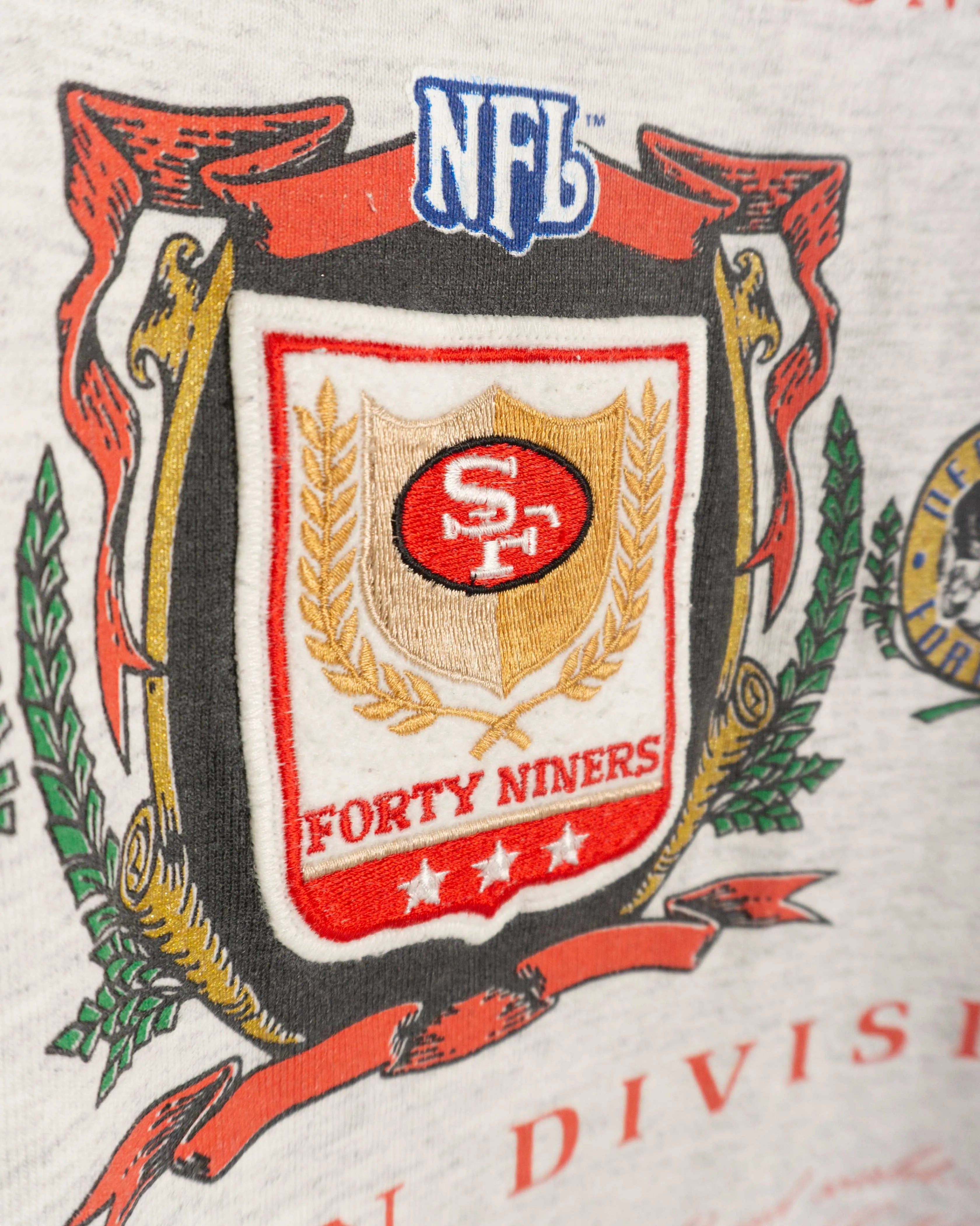 Camiseta NFL 49ers Western Division Vintage 90s — Talla L