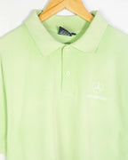 Polo Mercedes-Benz Corporativo Verde Lima Logo — Talla XL