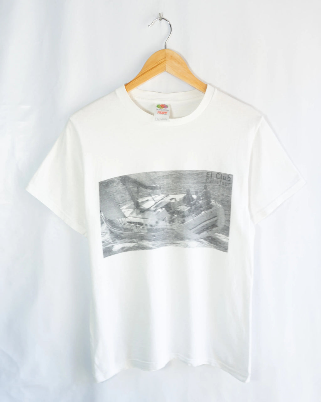 Camiseta El Club Carrefour Náutica Blanca 90s — Talla S