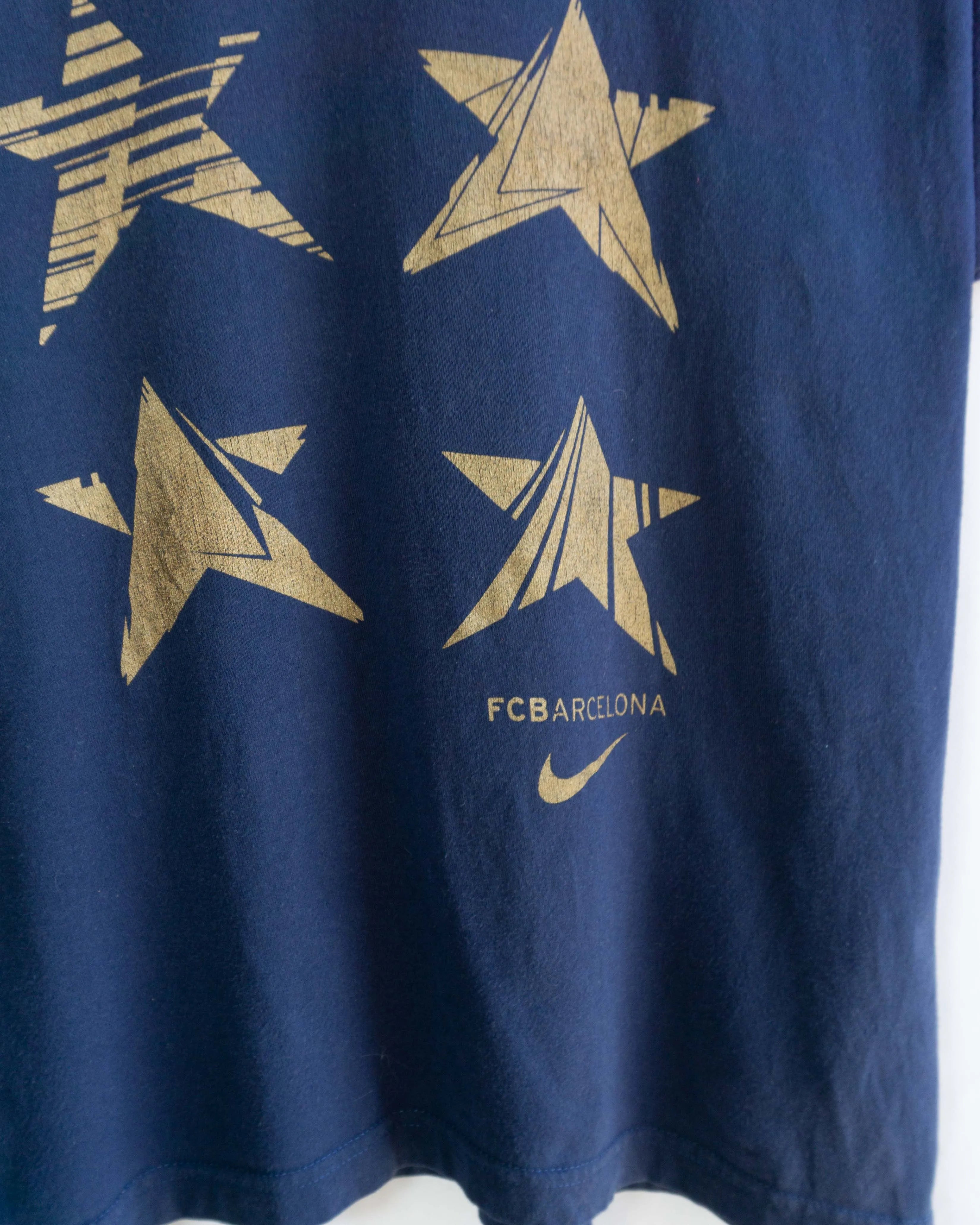 Camiseta Nike FC Barcelona Estrellas Azul 00s — Talla XL