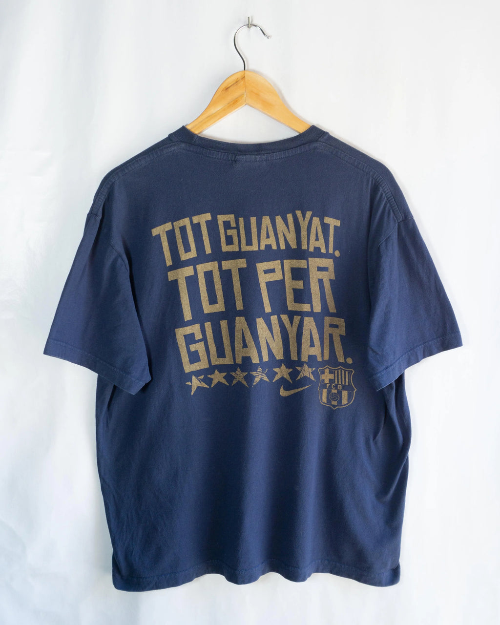 Camiseta Nike FC Barcelona Estrellas Azul 00s — Talla XL