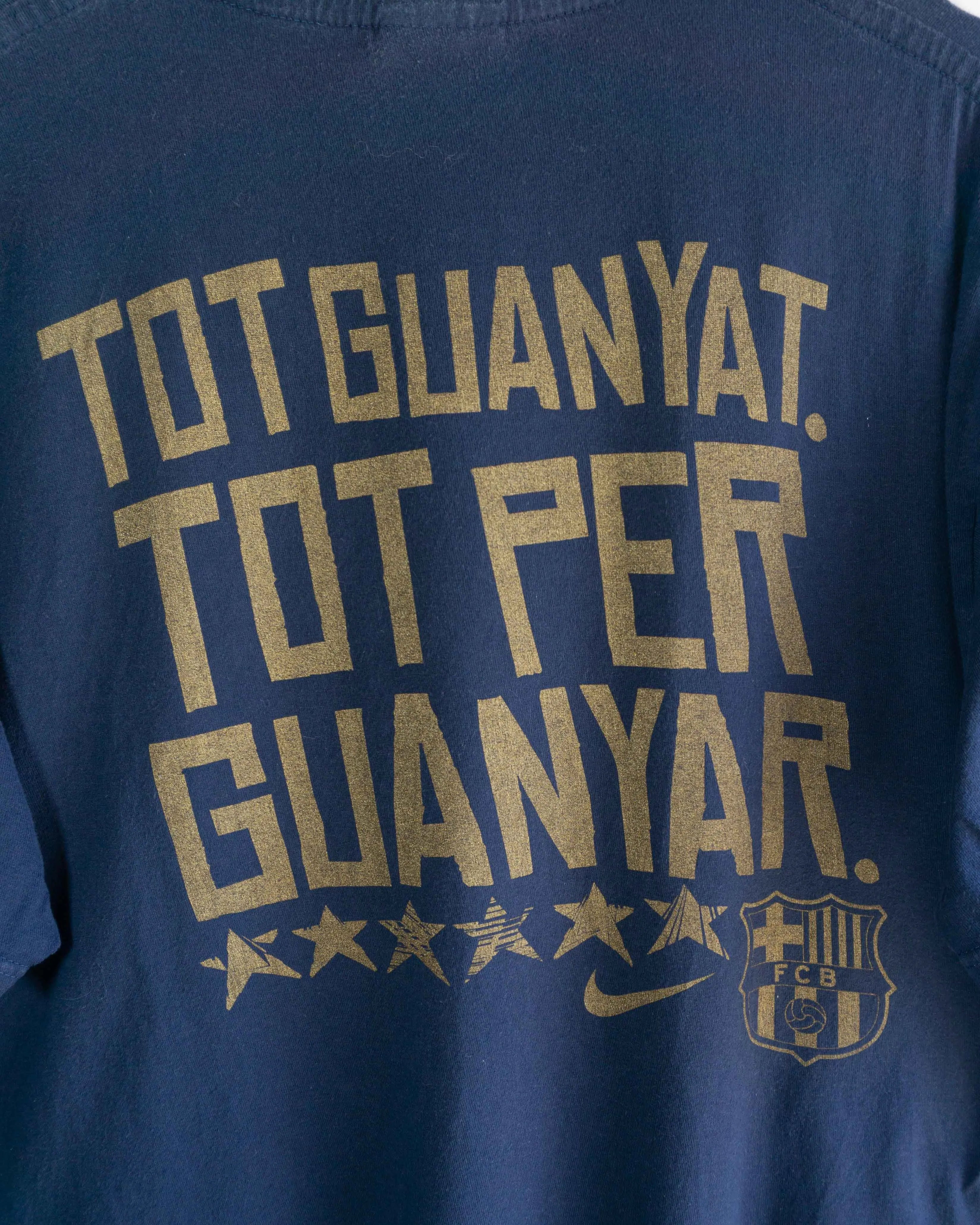Camiseta Nike FC Barcelona Estrellas Azul 00s — Talla XL