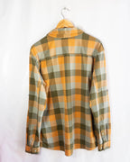 Camisa Columbia Cuadros Naranja Oliva — Talla XL