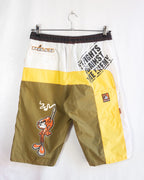 Pantalón Pillo Racing Negro Naranja Vintage Y2K — Talla XL