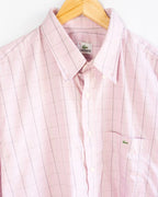Camisa Lacoste Rosa Cuadros vintage 00s — Talla 44