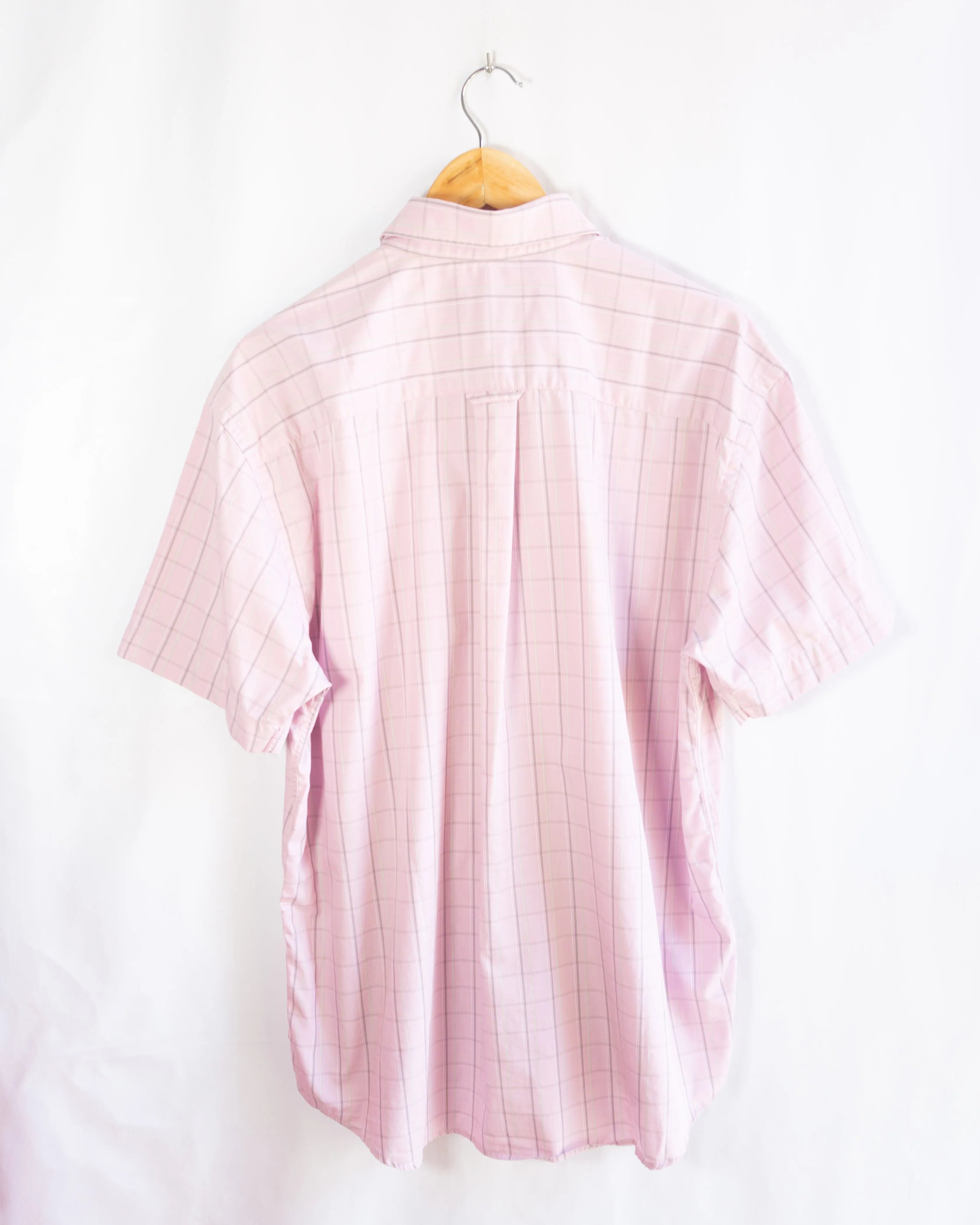 Camisa Lacoste Rosa Cuadros vintage 00s — Talla 44