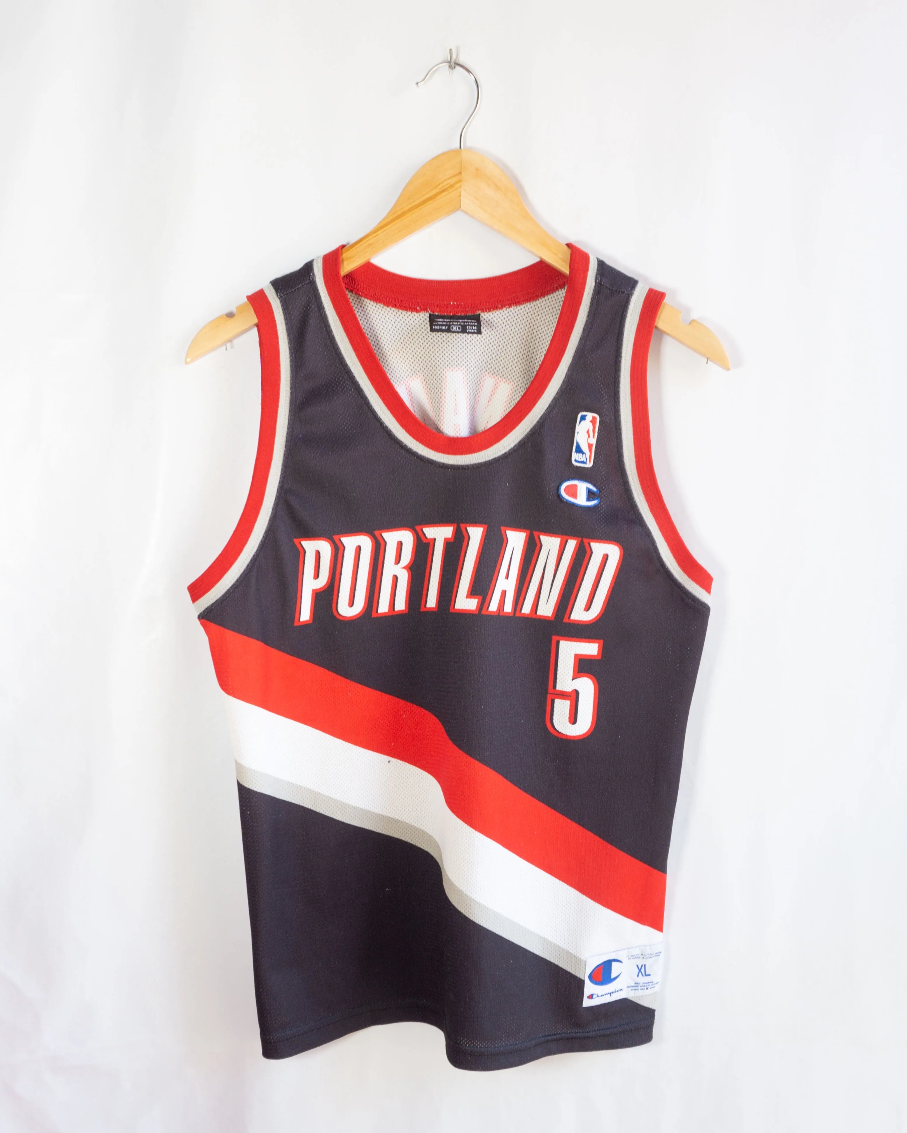 Camiseta NBA Champion Portland Blazers Vintage 00s — Talla S