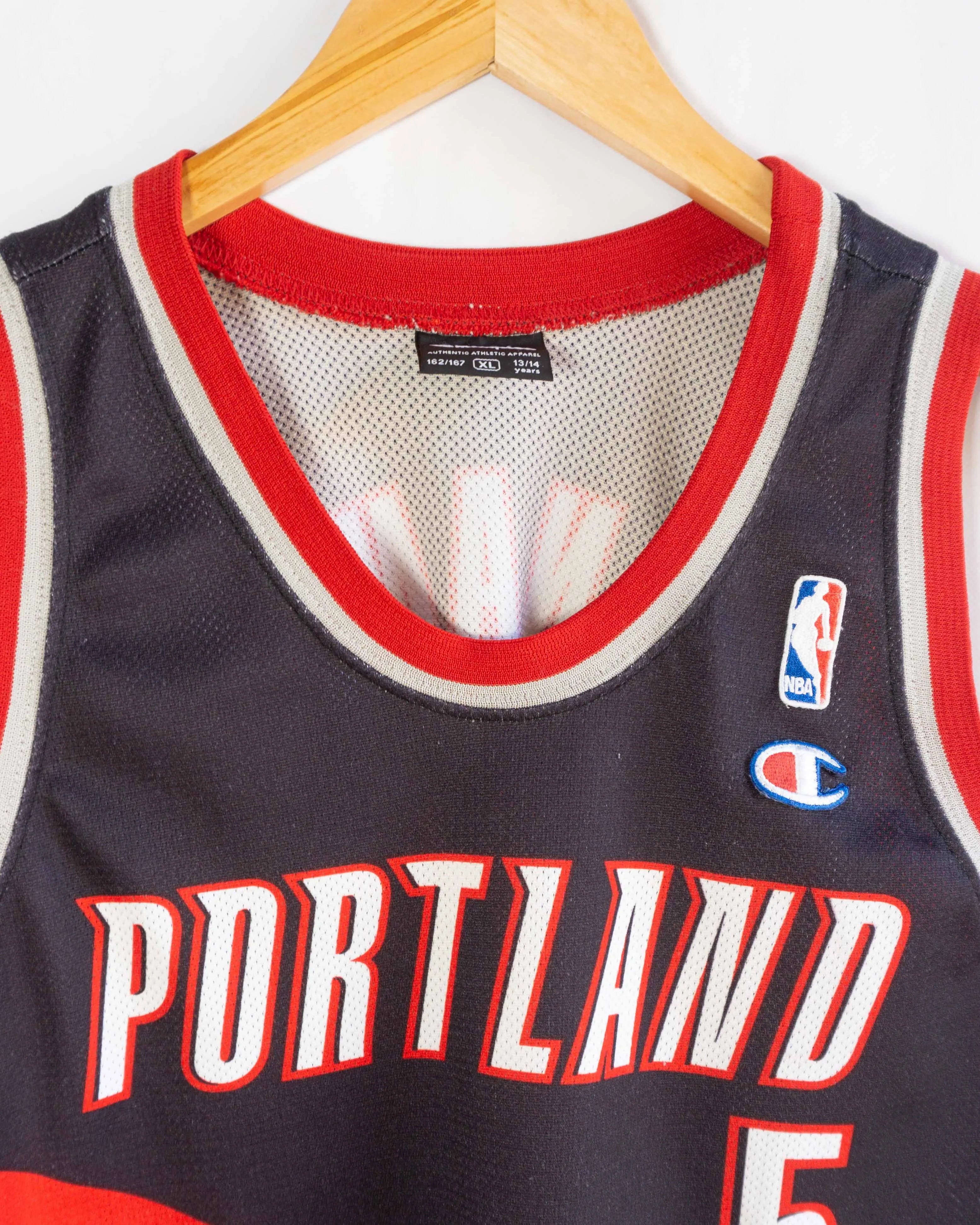 Camiseta NBA Champion Portland Blazers Vintage 00s — Talla S