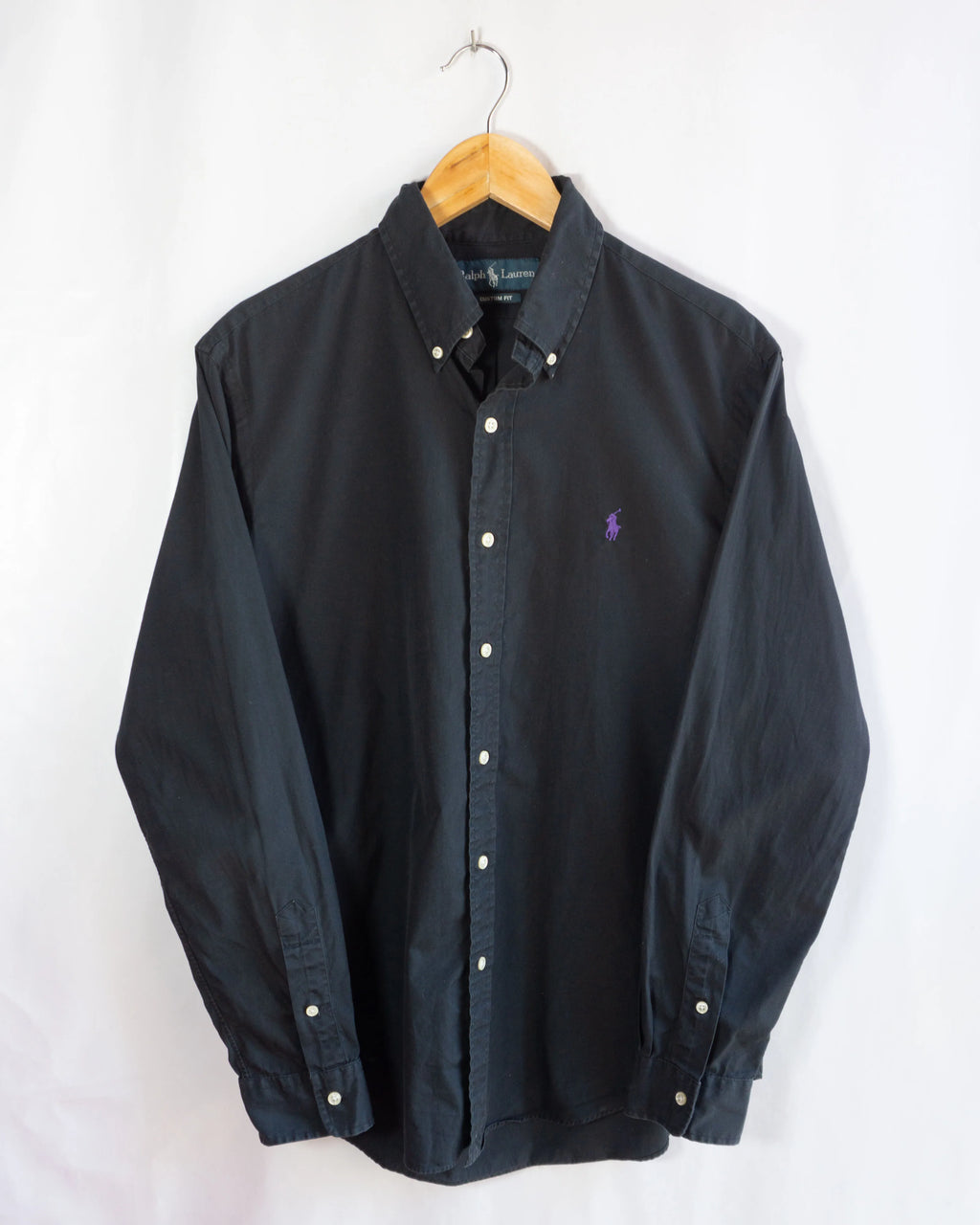 Camisa Ralph Lauren Negra vinatge 90s — Talla M