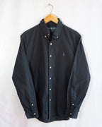 Camisa Ralph Lauren Negra vinatge 90s — Talla M
