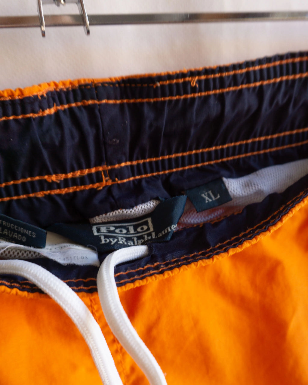 Bañador Polo Ralph Lauren Naranja vinatge 90s — Talla XL