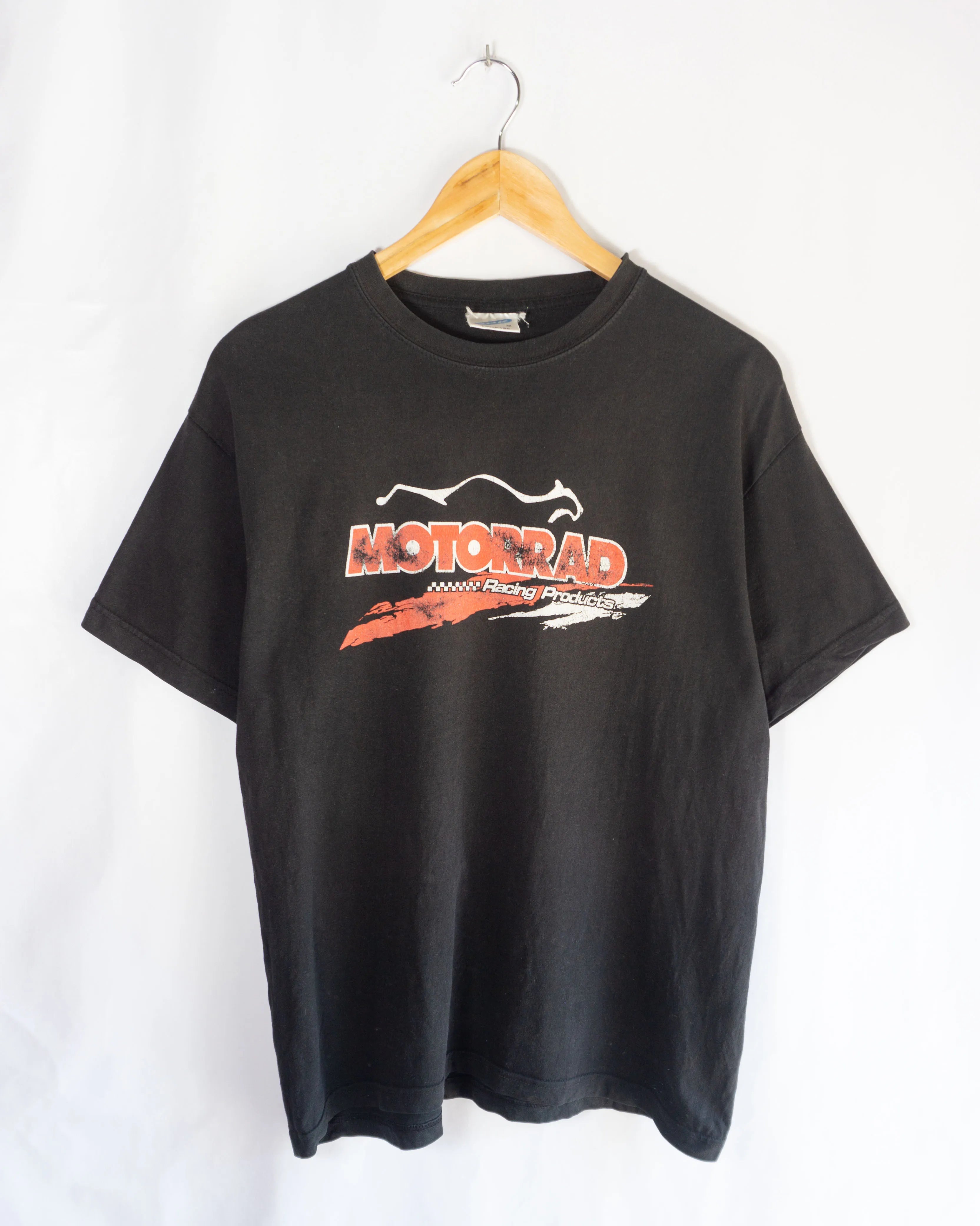 Camiseta Motorrad Racing Vintage Negra — Talla M