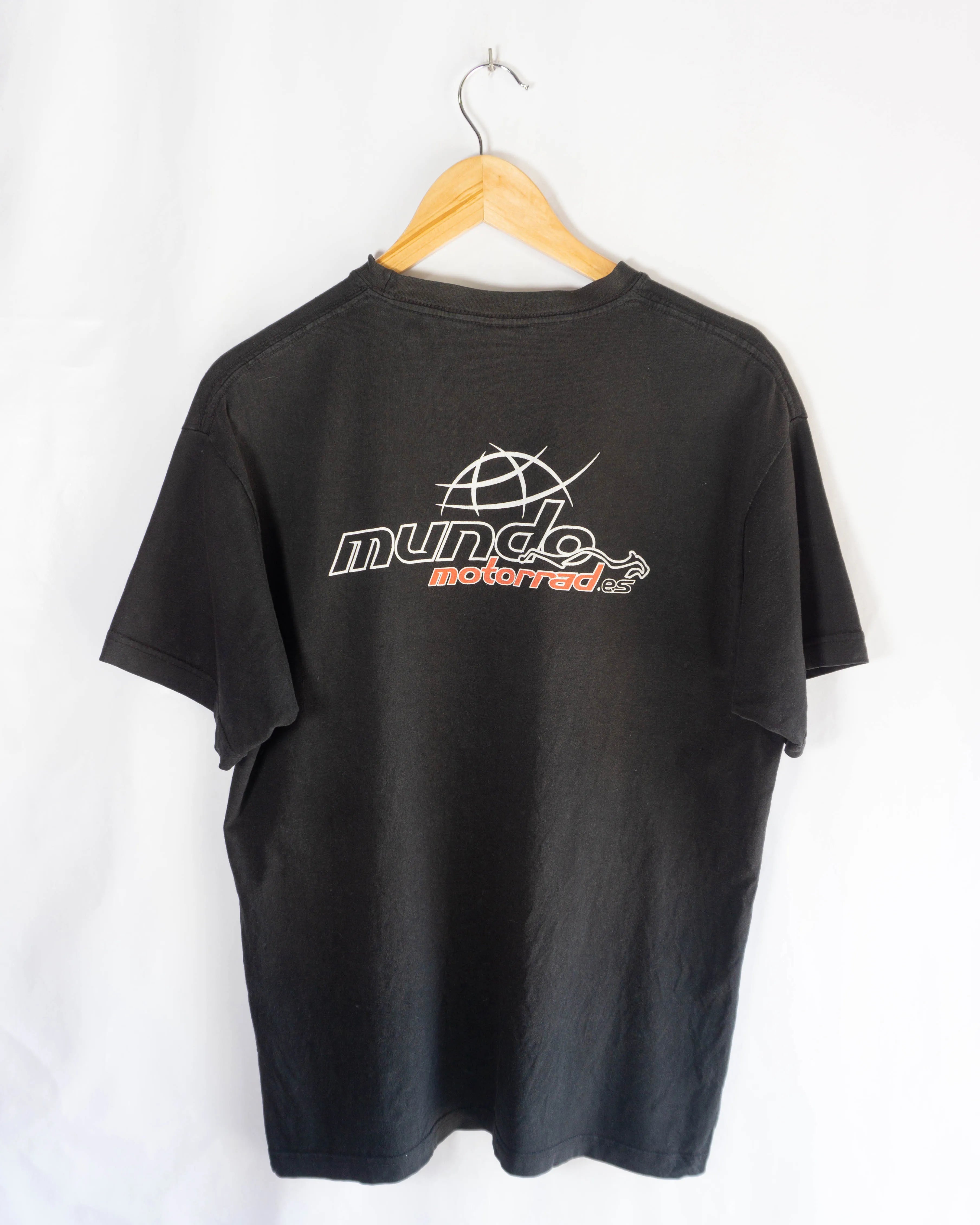 Camiseta Motorrad Racing Vintage Negra — Talla M