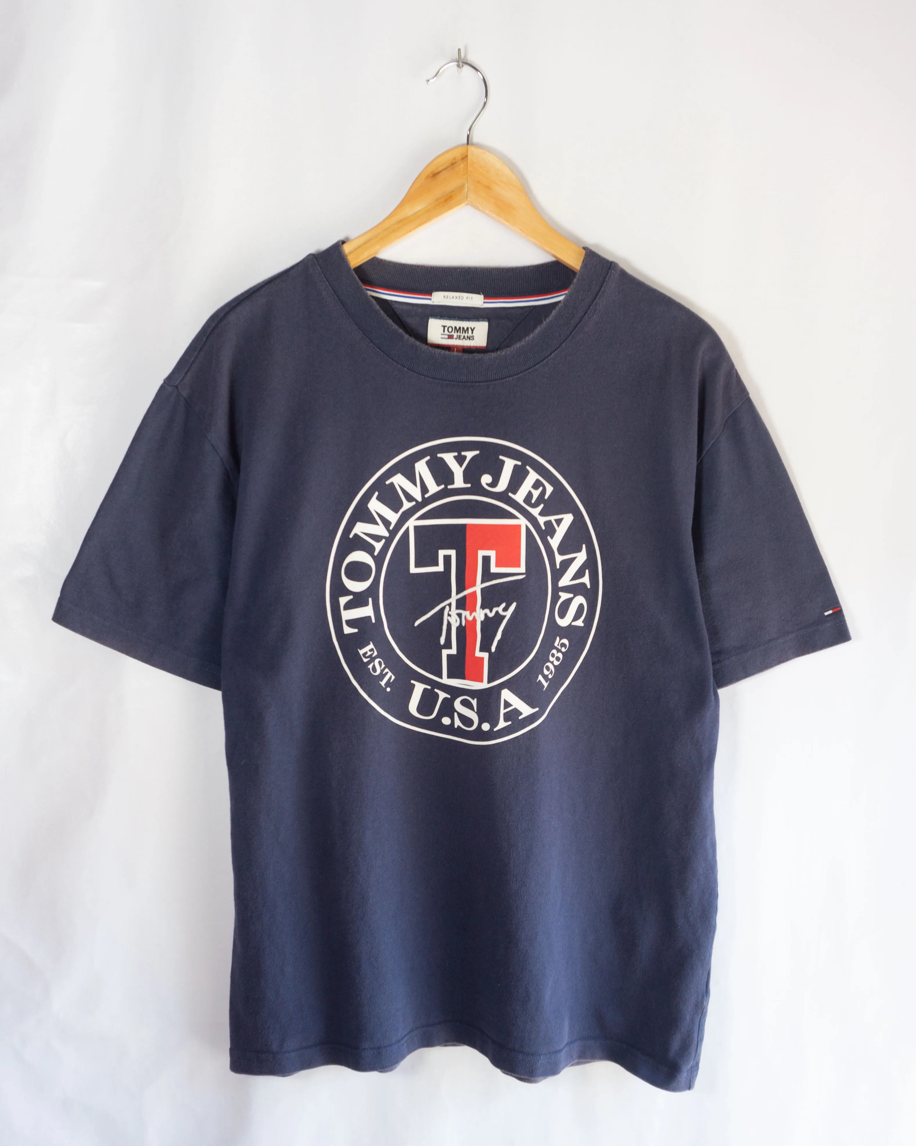 Camiseta Tommy Hilfiger Jeans Retro Azul Oscuro — Talla L