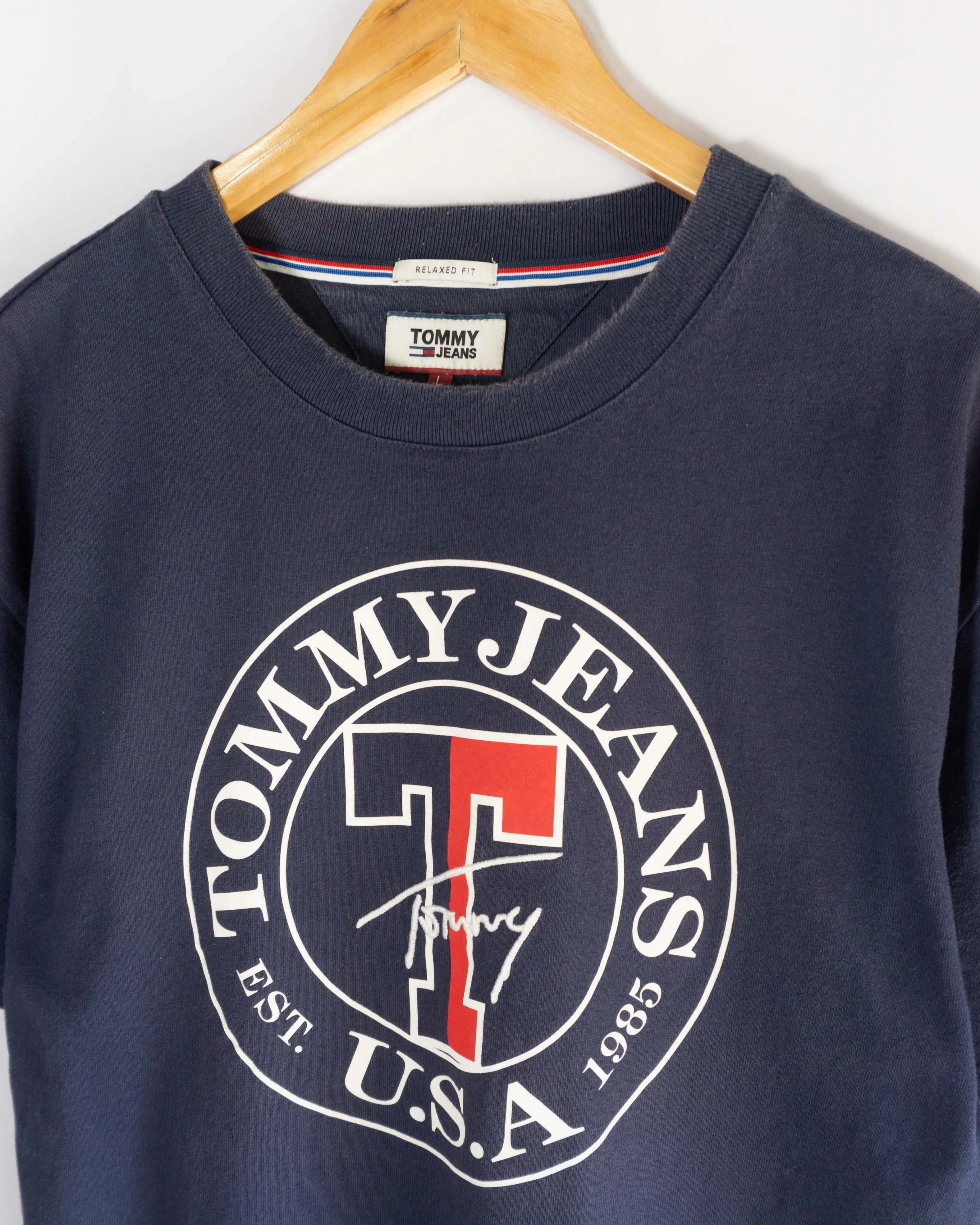 Camiseta Tommy Hilfiger Jeans Retro Azul Oscuro — Talla L