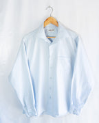 Camisa Pierre Cardin vintage Azul de Rayas Finas — Talla L