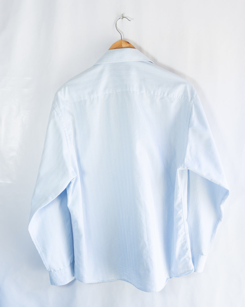 Camisa Pierre Cardin vintage Azul de Rayas Finas — Talla L